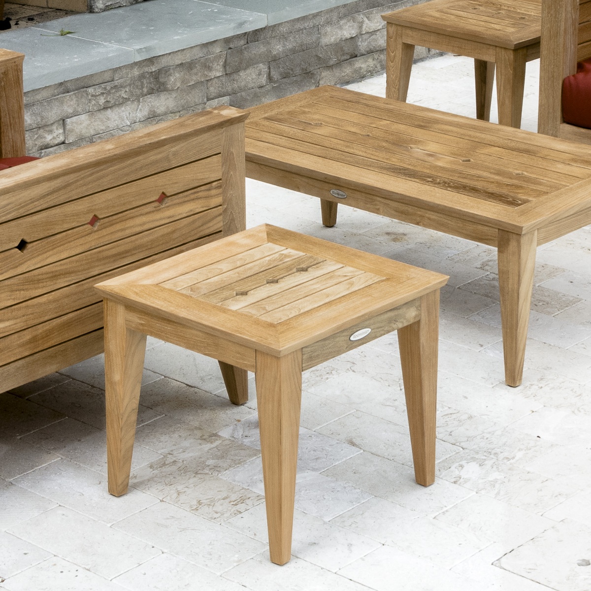 Craftsman Teak Outdoor Side Table Westminster Teak Outdoor Furniture
