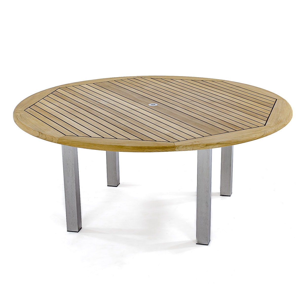 Vogue 6ft Diameter Round Teak and Stainless Steel Westminster Teak