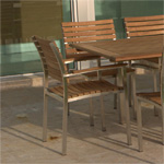 Elle Stackable Armchair w/ Aluminum