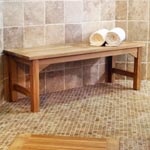 4FT Teak Backless Bench