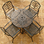 Diamond Grass Dining Set (As Pictured)