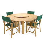 Buckingham Table<br>Director Chair<br>Set for 4