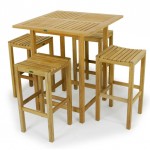 Monaco Table<br>Backless Barstool<br>Set for 4