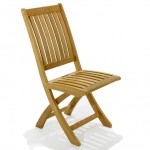 Our teak folding chairs are so beautiful you will want to keep it indoors, yet it is perfect to use outdoors as teak patio chairs. Teak wood chairs are capable of withstanding any climate, cold, hot or wet. Our wooden outdoor chairs are kiln dried to a moisture content that allows it to withstand all climate conditions. 
