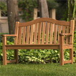 Westminster bench, Wood, are made with plantation grown Teak Wood.   Lifetime Warranty and a Money Back Guarantee are standard.  If you don't like it when you receive your teak wood garden bench, let us know and we will pick it up!