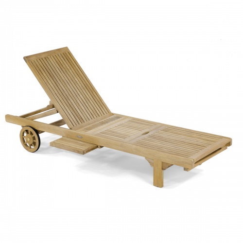 Somerset Reclining Adjustable Teak Outdoor Chaise Westminster Teak