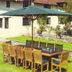 Westminster Teak Umbrellas are built to last by offering a teak umbrella pole that is 1.95 inches in diameter. Made to fit our teak tables for comfortable teak outdoor dining. Our wooden Umbrellas have the quality that was Rated Best Overall by the Wall Street Journal.
