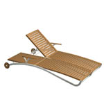 The Elle Double Teak Wood Lounger with Stainless Steel is a beautiful combination of strength and durability. All Westminster Teak wood loungers come with a 60 Day Money Back Guarantee.