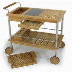 The Venetian Drink Teak Outdoor Trolley is as functional as it is beautiful. This teak outdoor trolley is made of Stainless Steel and 100% Certified Teak Wood in our chequers design.