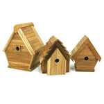 The Westminster Teak Wood Bird House is made of 100% Certified Teak Wood. This wood bird house comes with our Lifetime Warranty.
