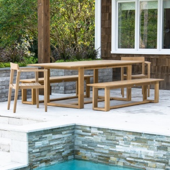 Horizon Table & Bench Set