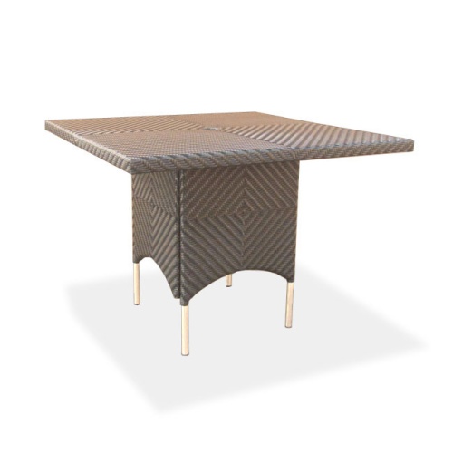 32002SG Valencia Woven 40 inch Square Table angled on white background