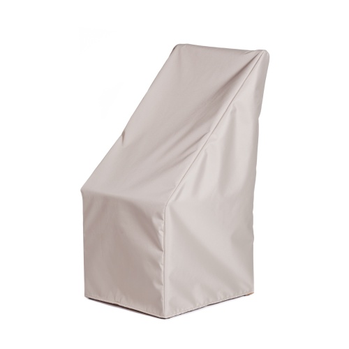 62810 Laguna Dining Armchair Cover for 12810 Laguna Teak Dining Armchair angled side view on white background 