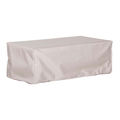 65978CL Laguna Table Cover for 15978 Laguna teak table in closed position angled on white background 