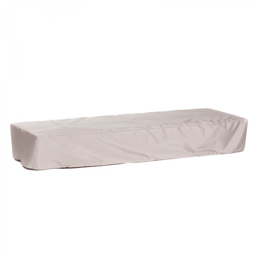 6671DP Maya Sling Lounger Cover for 16771DP Maya Teak Sling Lounger angled side view on a white background 