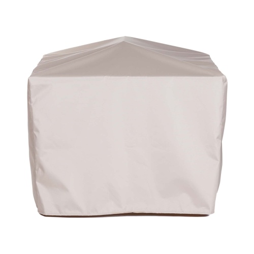 68132 Cube Planter Cover for 18132 Teak Cube Planter side view on white background 