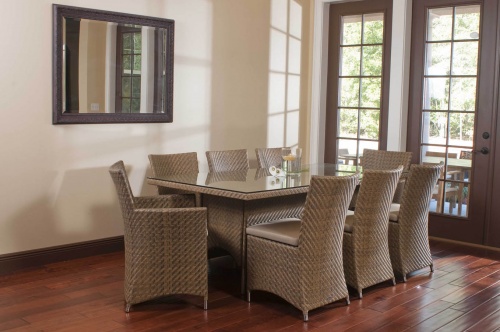 woven wicker dining sets
