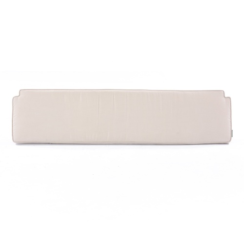 71051LM Backless Bench 4 foot cushion aerial view of cushion top on white background
