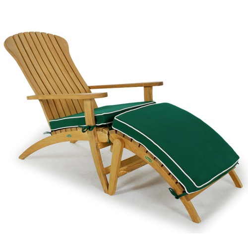 72221LM  Adirondack seat Cushion for teak Adirondack Chair front angled view on white background