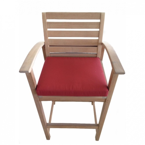 72466LM Somerset Side Chair or Armrest Barstool Seat Cushion aerial view on white background