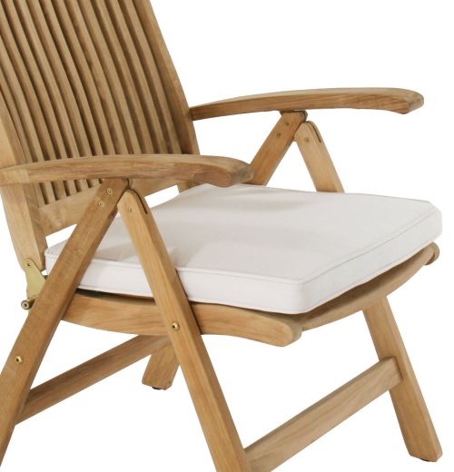 Image of 72569MTO canvas color cushion on Barbuda Recliner seat