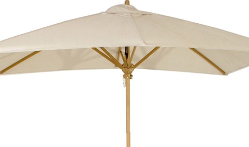79141TT Umbrella Fabric in Terracotta color for 17540 Rectangular Umbrella side view on white background