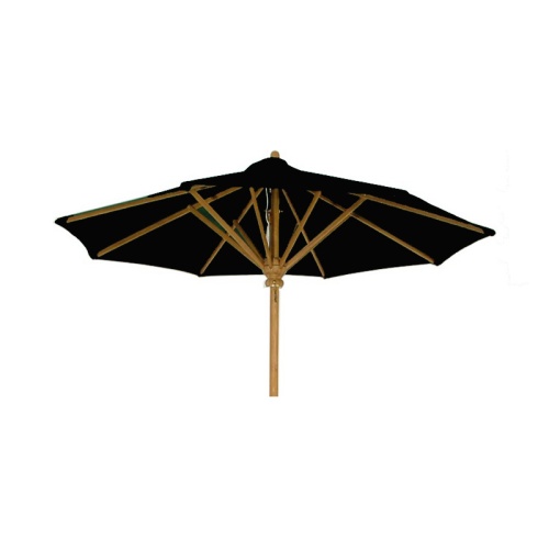 79144 Umbrella Fabric in Black color for 17540 Round Umbrella side view on white background