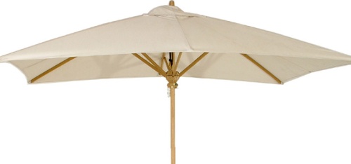 79640BK Umbrella Fabric in Black color for 17640 Rectangular Umbrella side view on white background