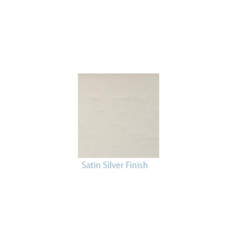 image of SSSAMPLE Satin Silver Finish Sample on white background