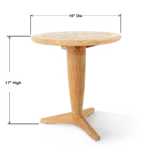 small teak end tables