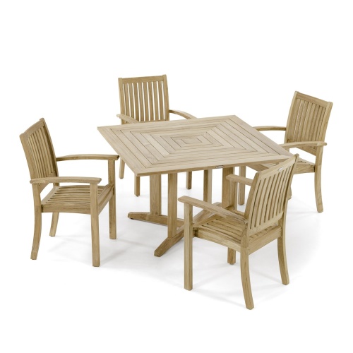 70685 5 piece Sussex Pyramid Dining Set on white background