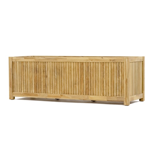 18131 rectangular five foot planter angled side view on white background