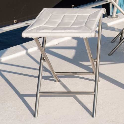 Odyssey Ottoman 316L Stainless Steel Westminster Teak