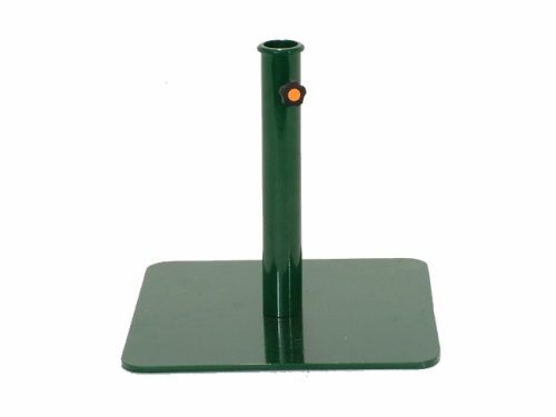 57801 Parasol Steel Base in dark green color side view on white background