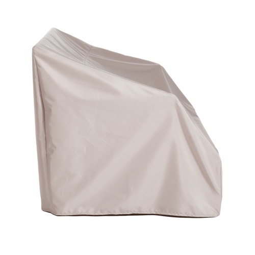 63810 Laguna teak 4 foot Bench Cover end view on white background