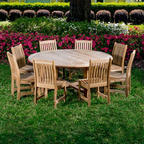 9 pc Buckingham Veranda Teak Dining Set Westminster Teak