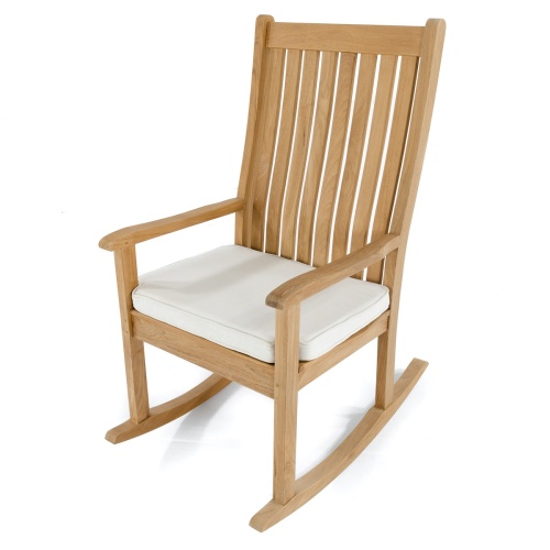 71021MTO canvas color cushion on Veranda Rocking Chair seat on white background