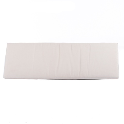 71041MTO canvas color 4 foot Backless Bench Cushion top view on white background