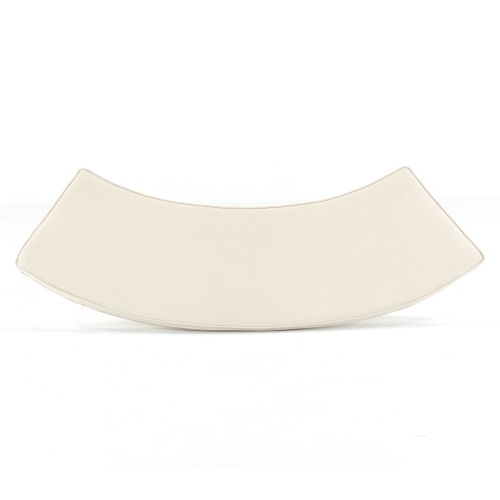 73342LM Kafelonia Backless Bench Cushion in Liso Marfil view of bottom of cushion on white background