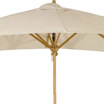 79141TT Umbrella Fabric in Terracotta color for 17540 Rectangular Umbrella closeup side view on white background