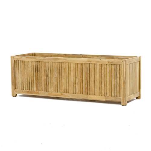 18131 rectangular five foot planter angled side view on white background