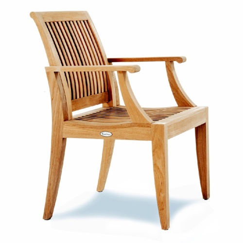 teak dining chairs with arms