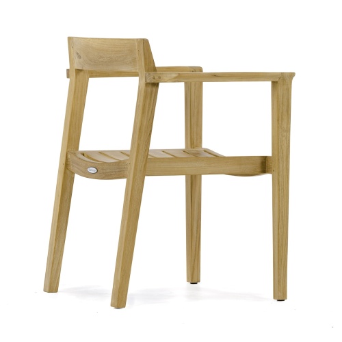 70478 Vogue Horizon dining chair right side rear view on white background