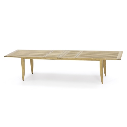 70774 Laguna Sussex teak 11 foot rectangle dining table side view on white background