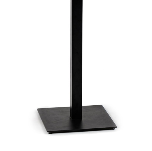 70841 Vogue 41 inch high Black Steel Bar Table Base on white background