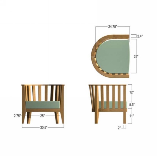 image of 12170DP Kafelonia Club Chair autocad on white background