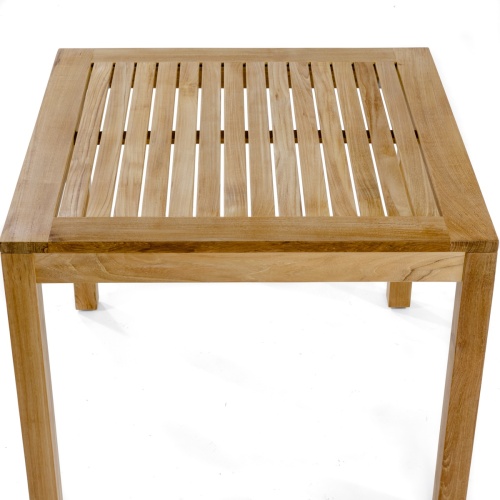 square teak table