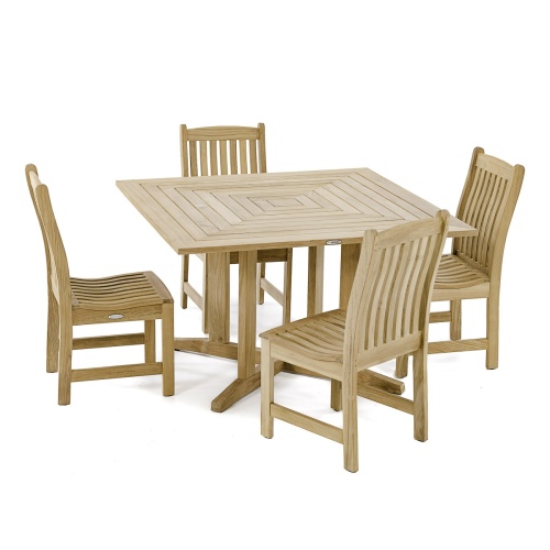 70709 5 piece Veranda Pyramid Dining Set on white background