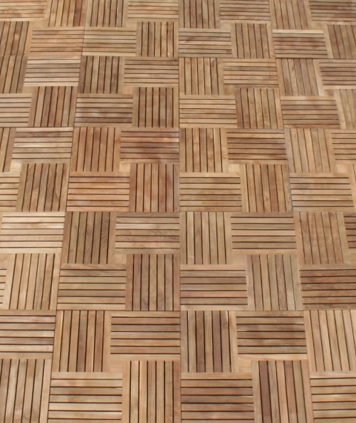 Parquet Wood Deck Teak Tiles Westminster Teak