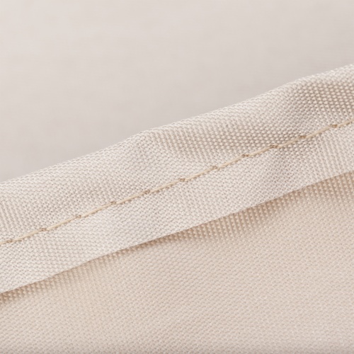 65025 Vogue Rectangular Extension Table Cover showing closeup view of seam stitching of cover